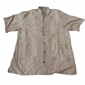 Tommy Bahama Silk Green Shirt Size Large
